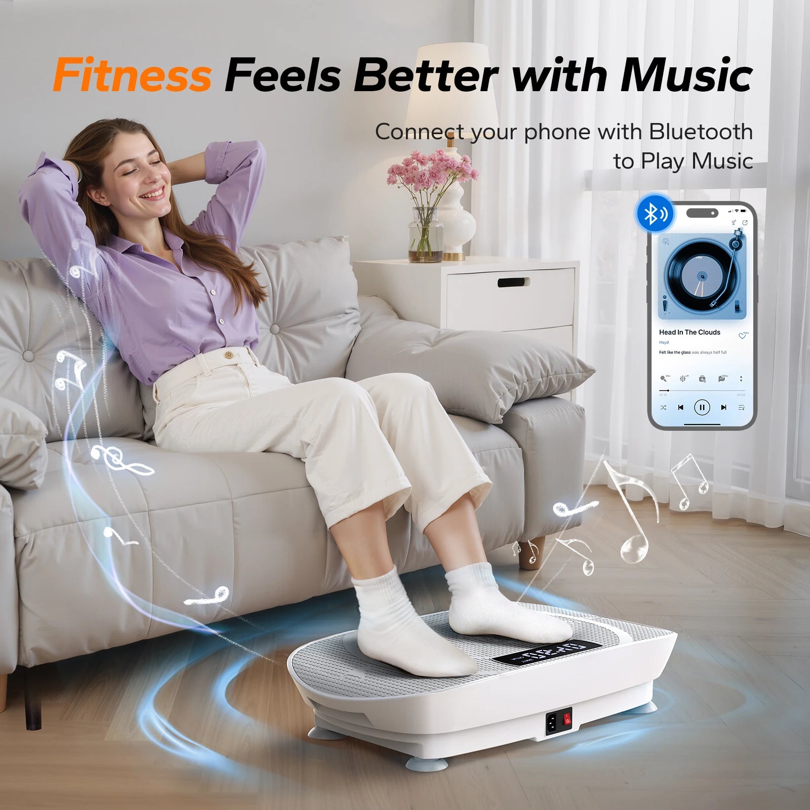 Vibration Plate CV30 – Whole Body Workout Fitness Platform for Weight Loss & Shaping