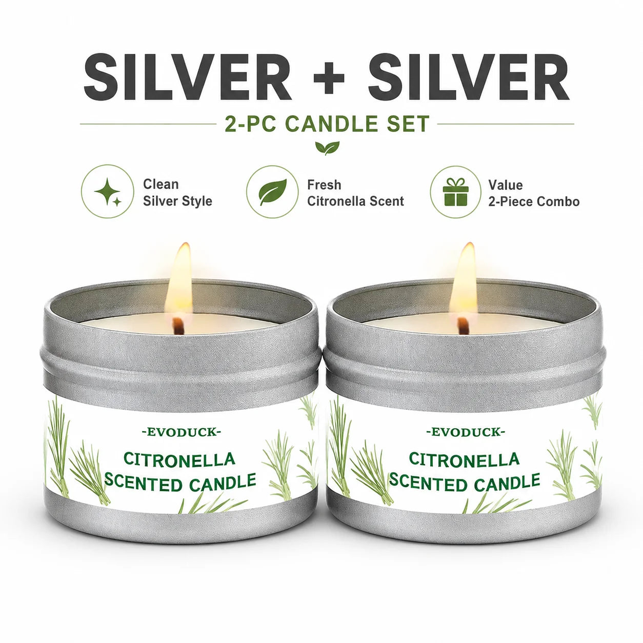 Citronella Lemongrass Outdoor Candle for Patio Garden Camping BBQ