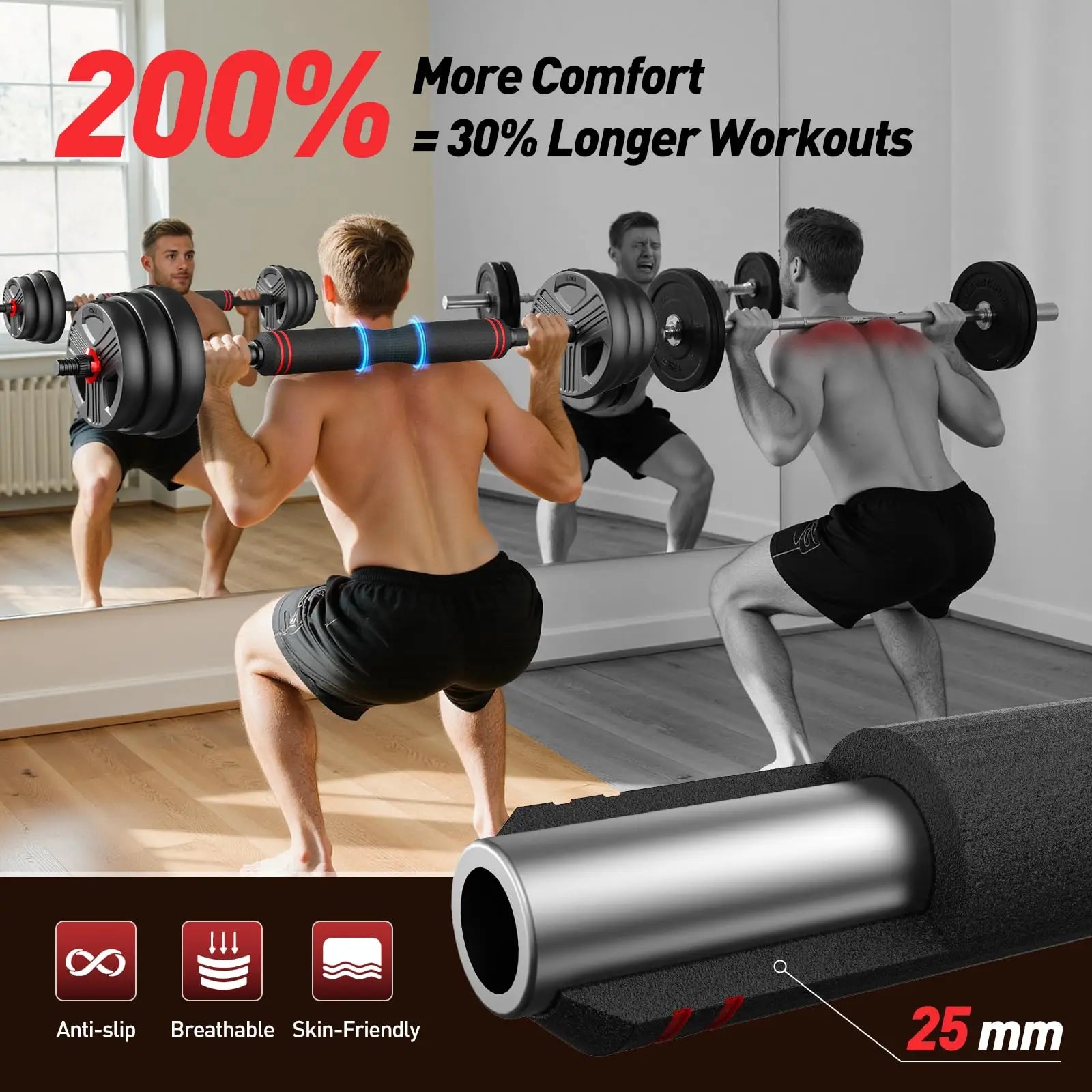 5-in-1 Adjustable Free Weights Set – Dumbbells, Barbell, Kettlebell & Push-Up Stand (20–90LB)