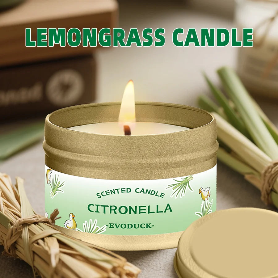 Citronella Lemongrass Outdoor Candle for Patio Garden Camping BBQ