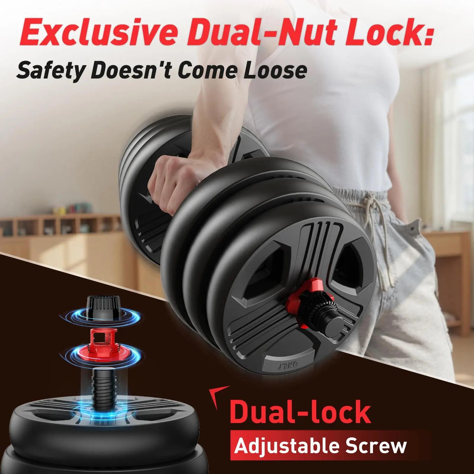 5-in-1 Adjustable Free Weights Set – Dumbbells, Barbell, Kettlebell & Push-Up Stand (20–90LB)