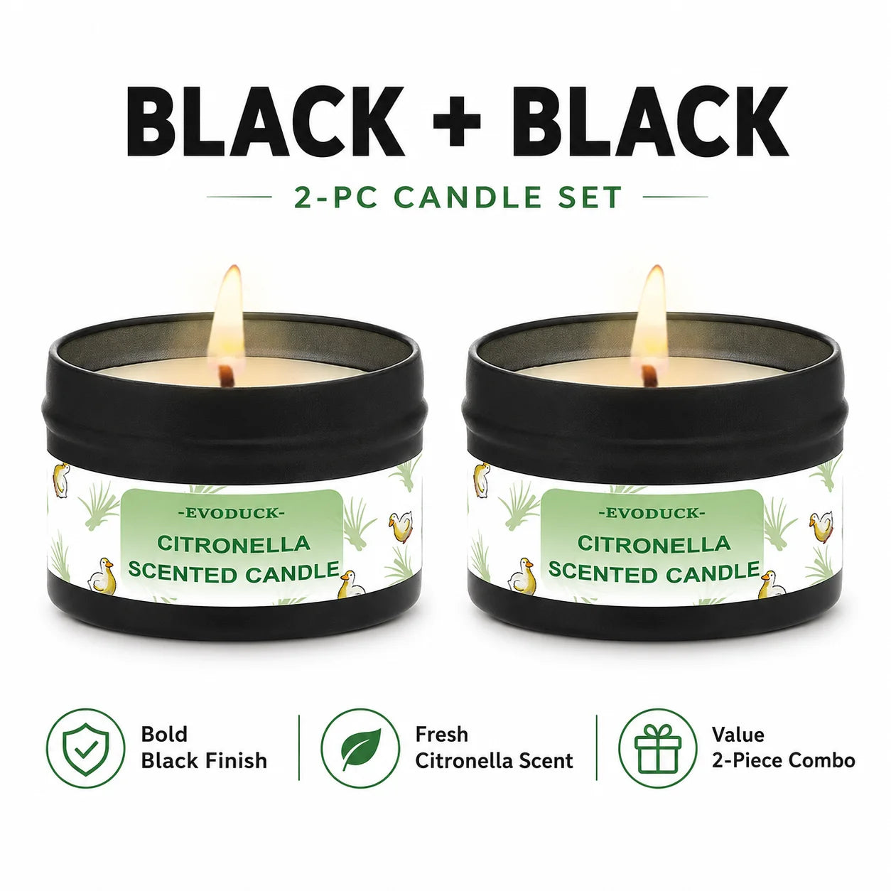 Citronella Lemongrass Outdoor Candle for Patio Garden Camping BBQ