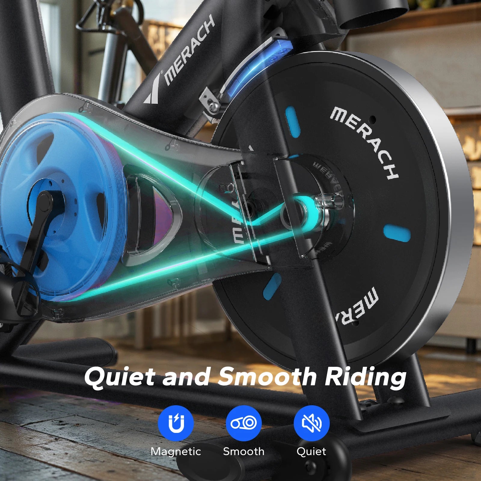 Magnetic Exercise Bike Low Noise Indoor Cycling with Fitness App Courses