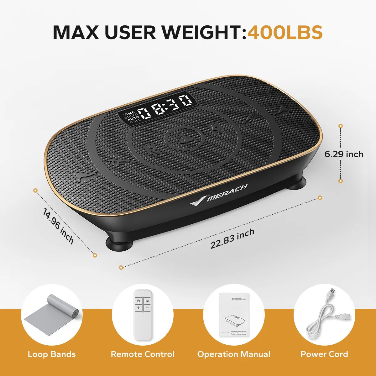 Vibration Plate CV30 – Whole Body Workout Fitness Platform for Weight Loss & Shaping