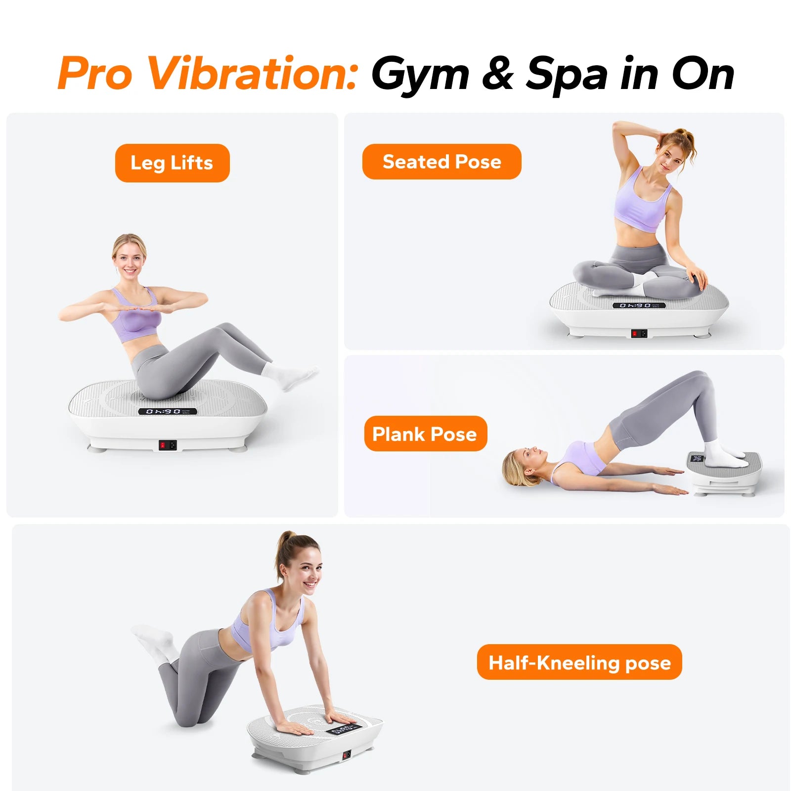 Vibration Plate CV30 – Whole Body Workout Fitness Platform for Weight Loss & Shaping