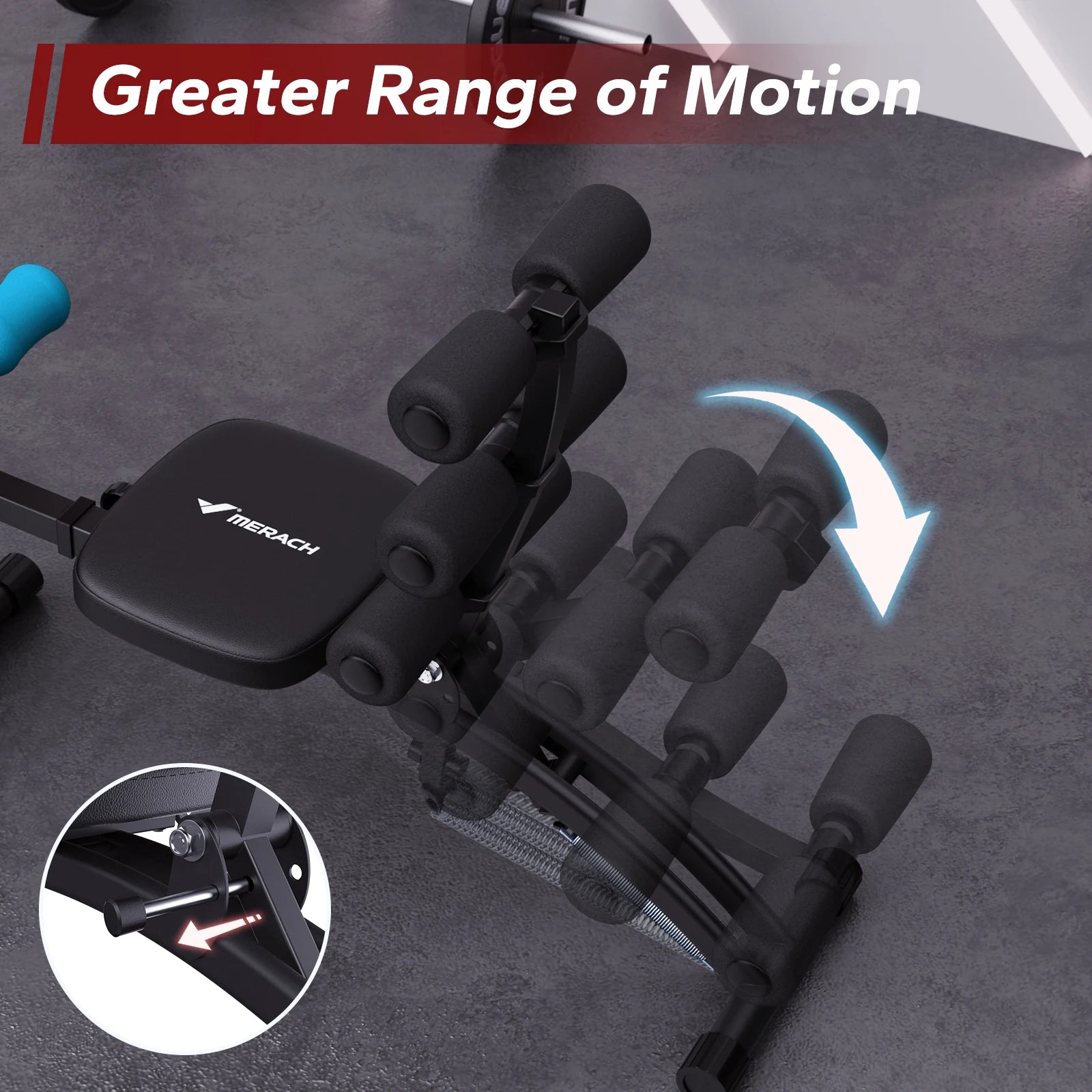 Multi-Functional Adjustable Ab Trainer Sit-Up Bench Home Gym Equipment