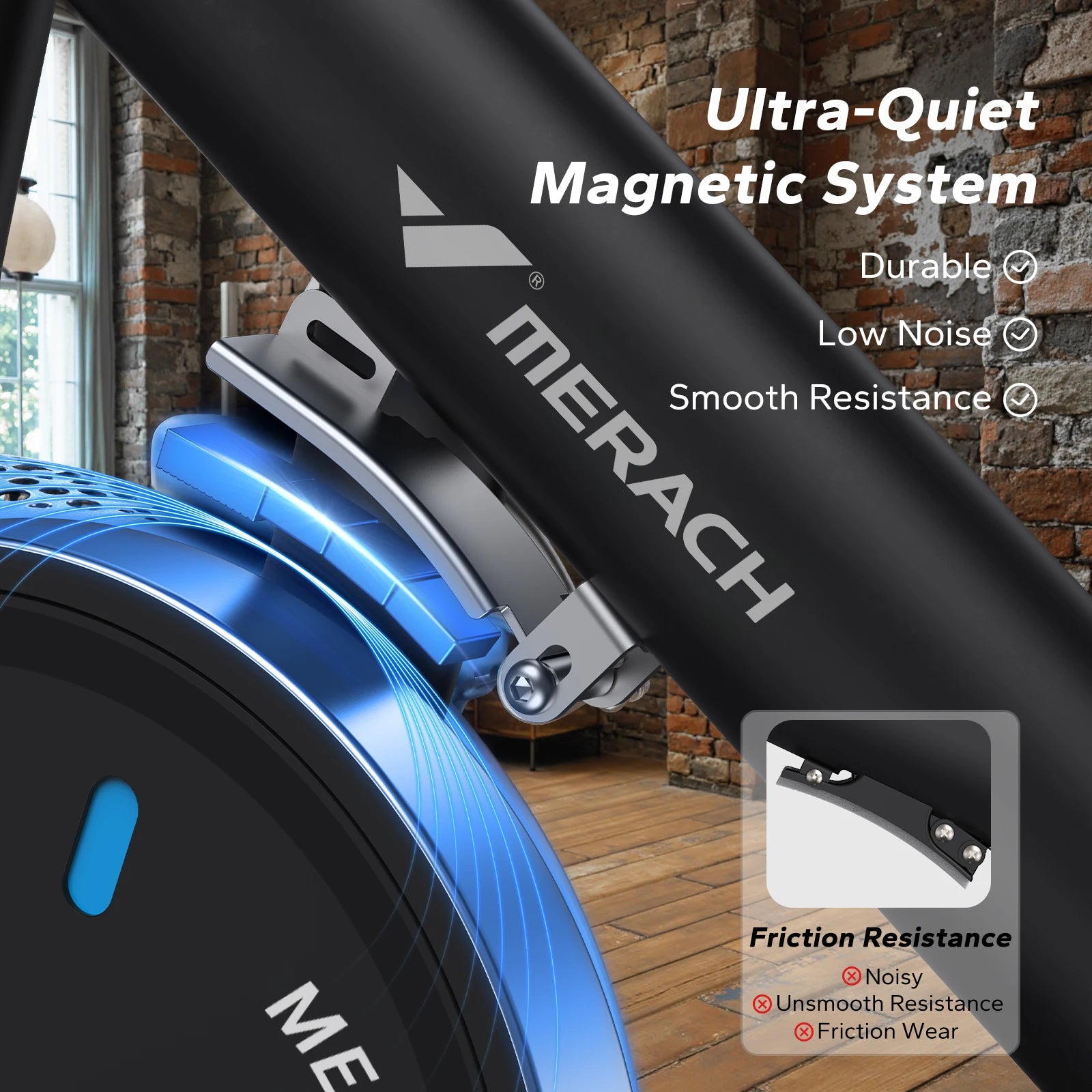 Magnetic Exercise Bike Low Noise Indoor Cycling with Fitness App Courses