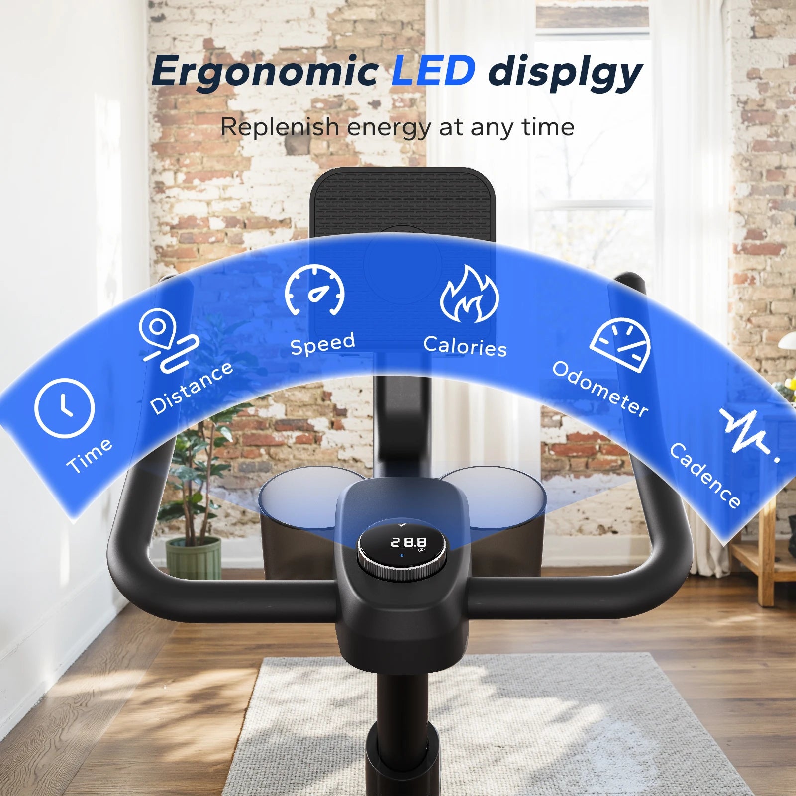 Magnetic Exercise Bike Low Noise Indoor Cycling with Fitness App Courses