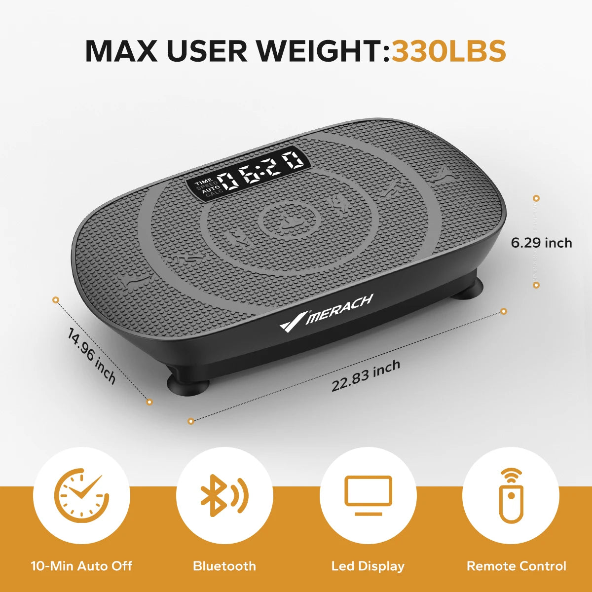 Vibration Plate CV30 – Whole Body Workout Fitness Platform for Weight Loss & Shaping