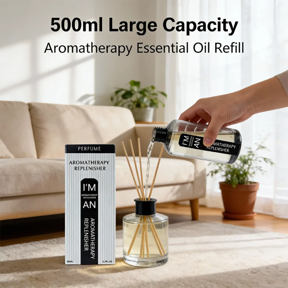 500ml Flameless Aromatherapy Essential Oil for Home Humidifier Aroma Diffuser