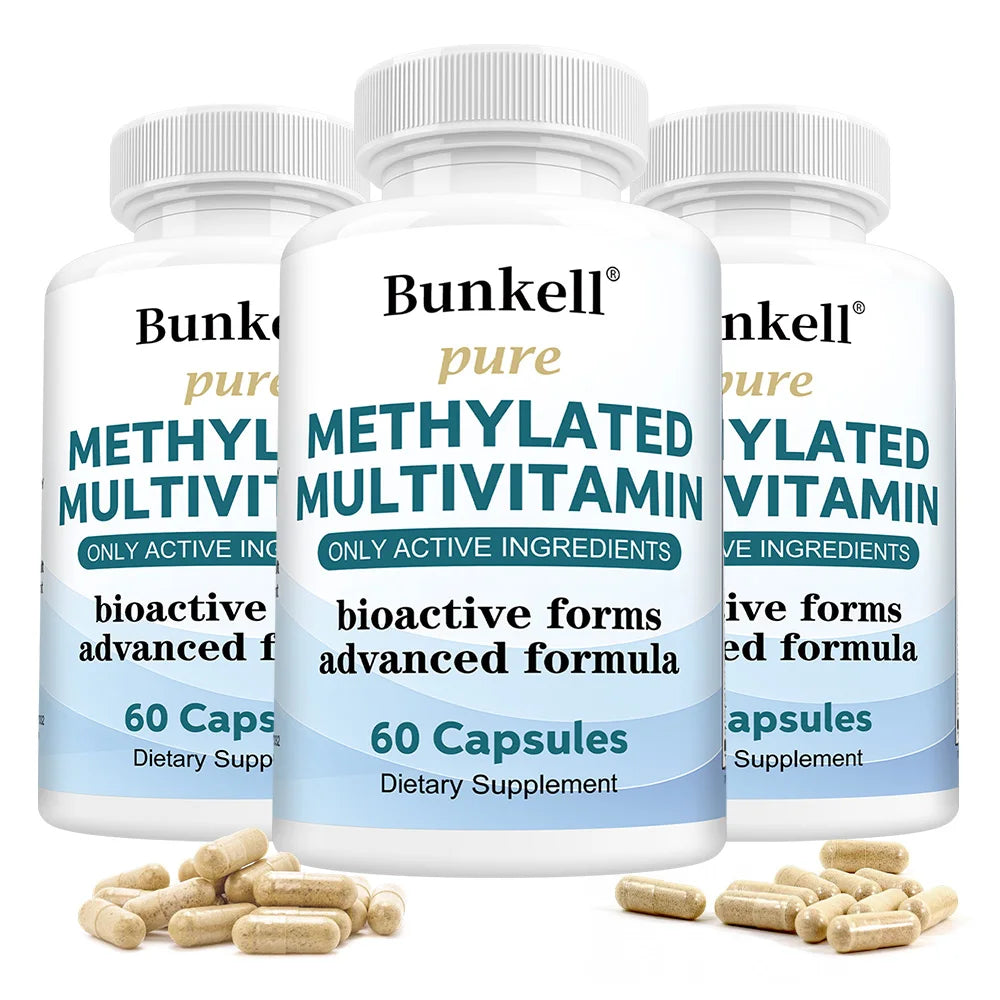 Methylated Multivitamin Capsules Activated B Complex Daily Energy Support