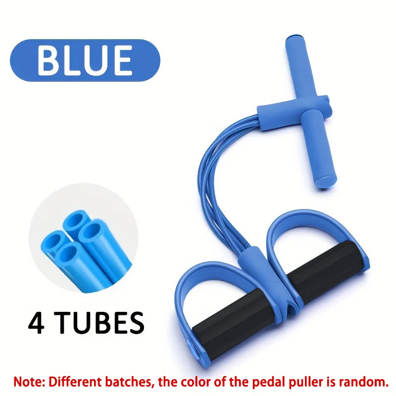 6-Tube Multifunction Resistance Rope Yoga Pedal Puller Fitness Trainer