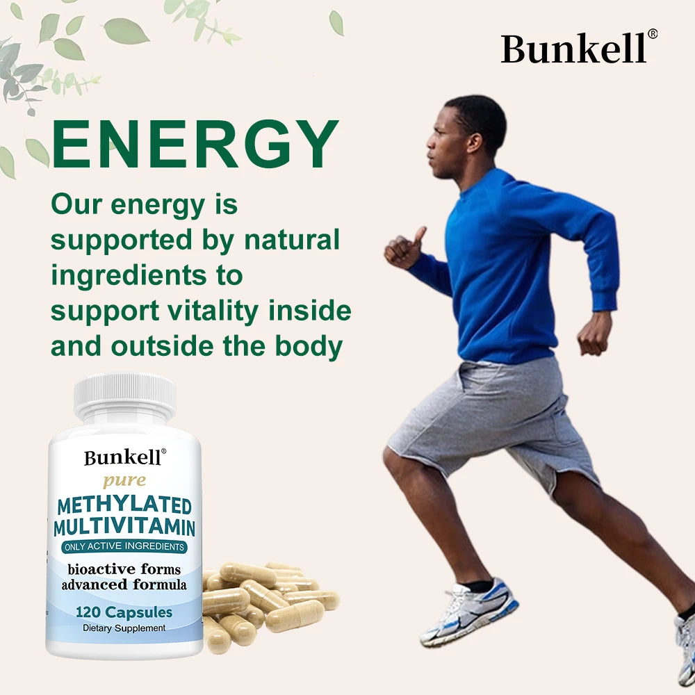 Methylated Multivitamin Capsules Activated B Complex Daily Energy Support