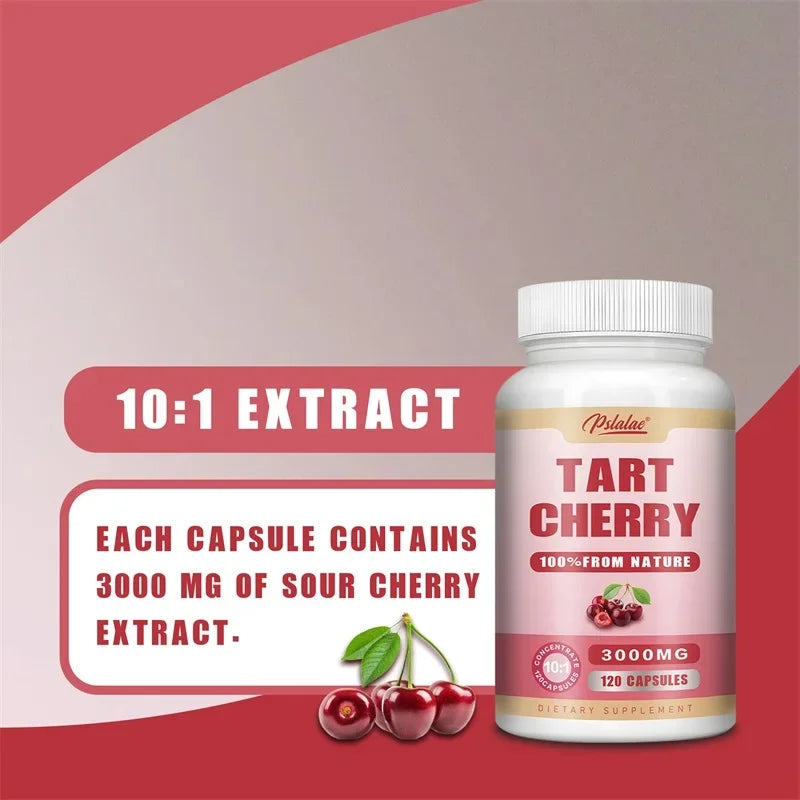 Tart Cherry Capsules 3000mg Joint Support Muscle Recovery Supplement