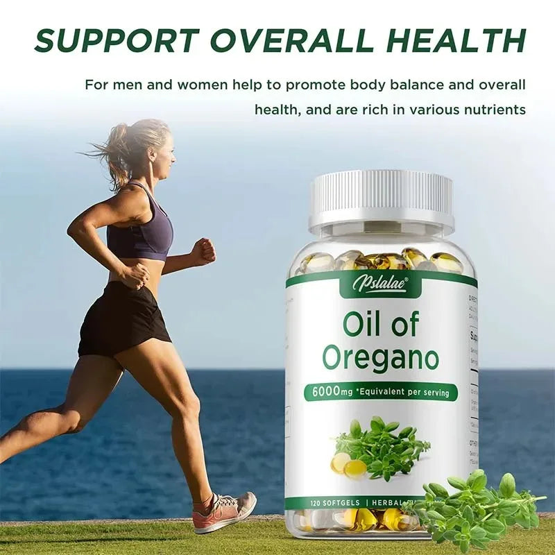 Oil of Oregano Capsules Herbal Antioxidant Digestive Health Supplement