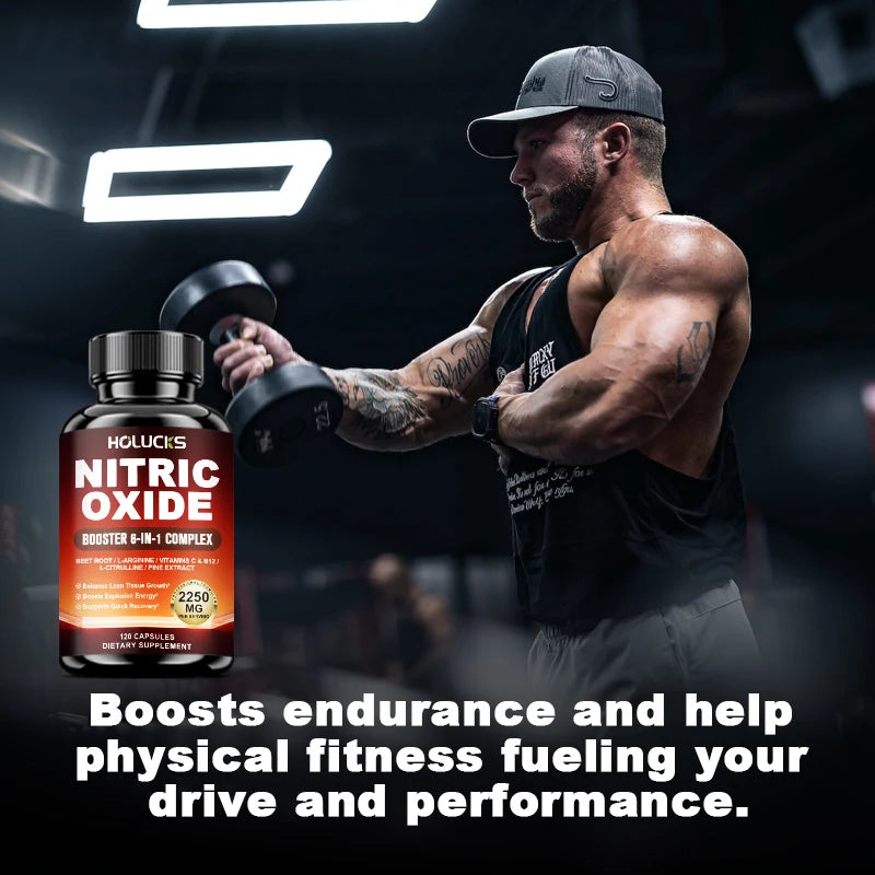 Nitric Oxide Booster Pre Workout Energy Pump Endurance Supplement