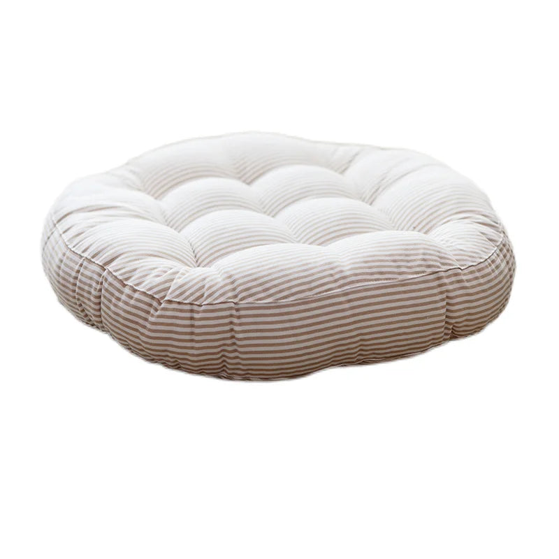 Large Round Cotton Linen Floor Cushion Meditation Yoga Tatami Seat Pad