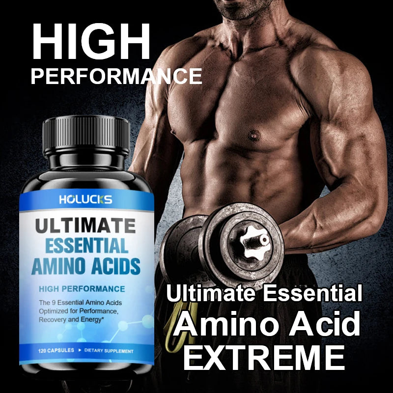 Advanced Amino Acid Capsules Strength Muscle Mass Endurance Support
