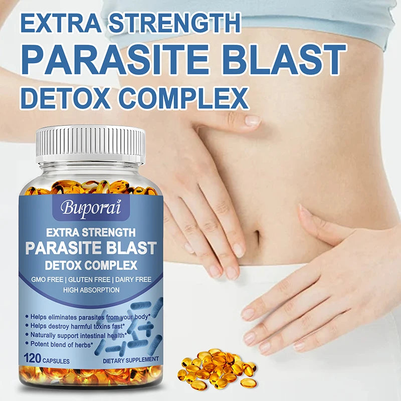 Parasite Blast Detox Complex Intestinal Cleanse Immune Support Supplement