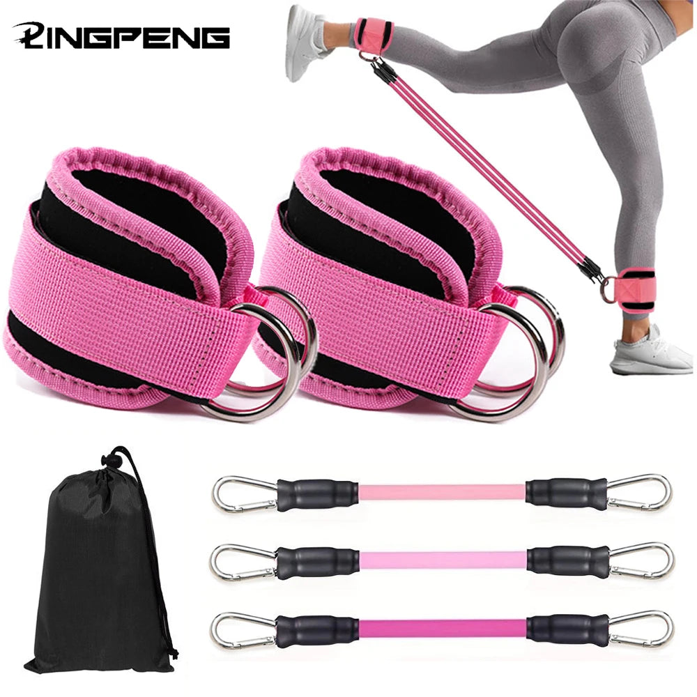 Ankle Straps Resistance Bands Set for Gym Yoga Fitness Training