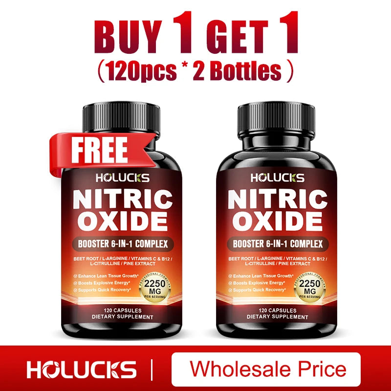Nitric Oxide Booster Pre Workout Energy Pump Endurance Supplement
