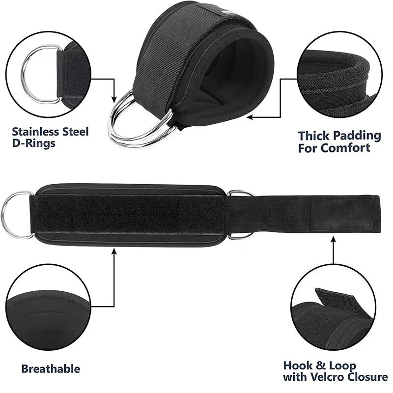 Ankle Straps Resistance Bands Set for Gym Yoga Fitness Training