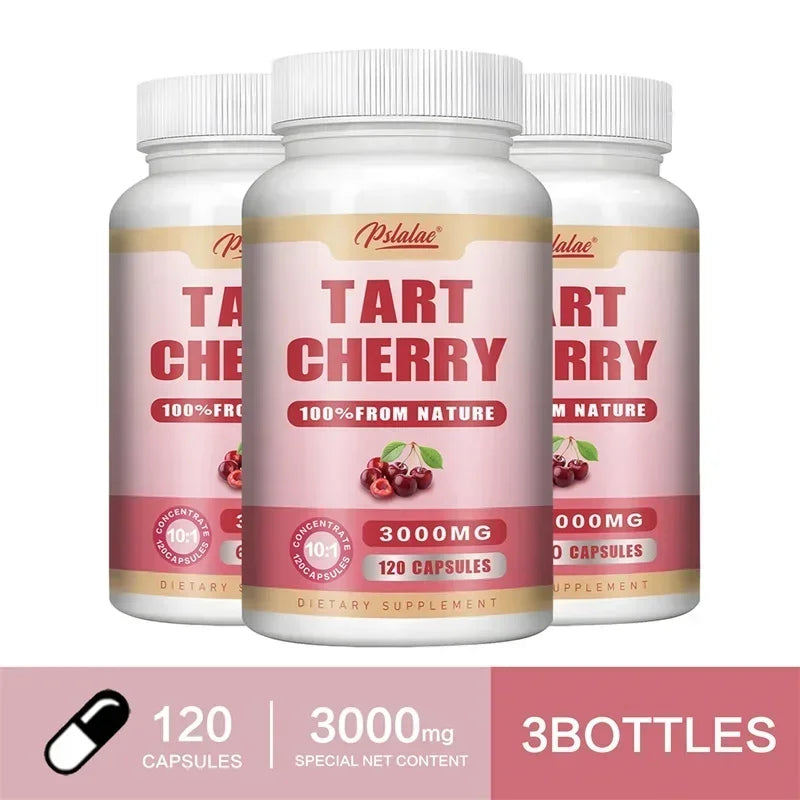 Tart Cherry Capsules 3000mg Joint Support Muscle Recovery Supplement