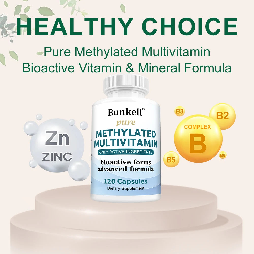 Methylated Multivitamin Capsules Activated B Complex Daily Energy Support