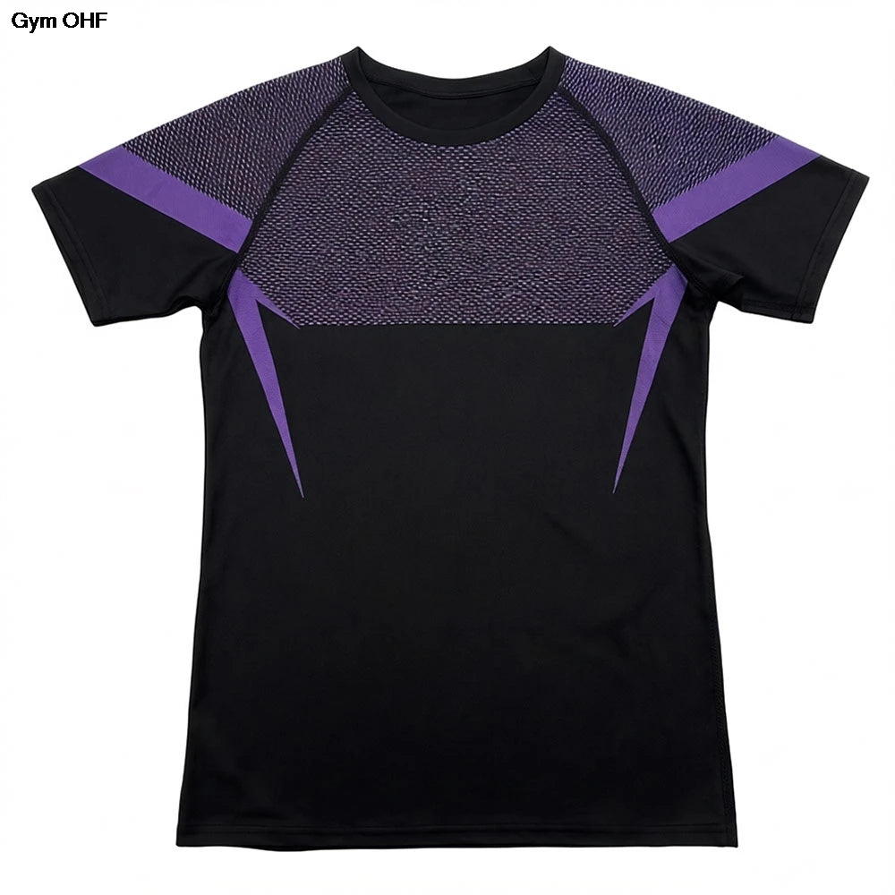 Men’s Compression Running T-Shirt Short Sleeve Gym Fitness Sports Top SHARK