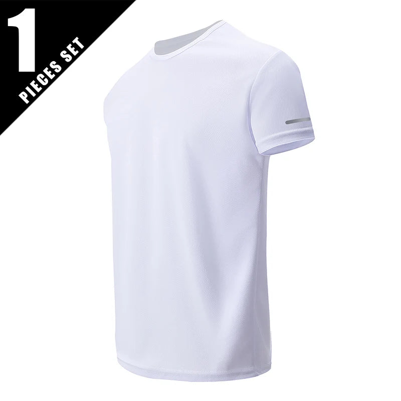 Men’s Quick-Dry Summer Sports T-Shirt Loose Fit Running Fitness Wear