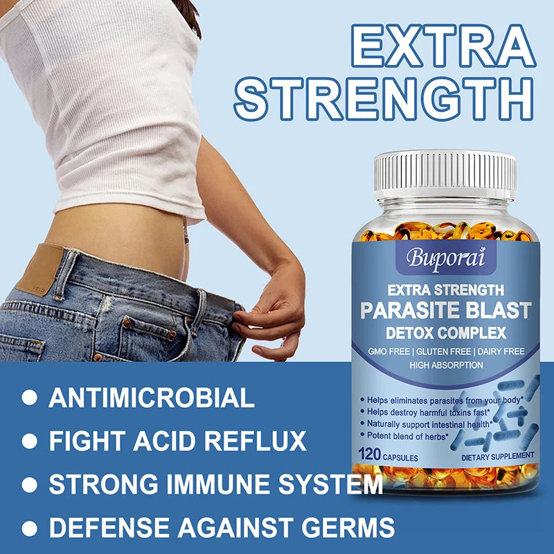 Parasite Blast Detox Complex Intestinal Cleanse Immune Support Supplement
