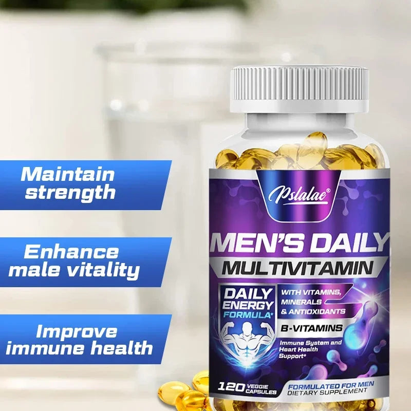 Men’s Daily Multivitamin Energy Immunity Stamina Overall Health Support