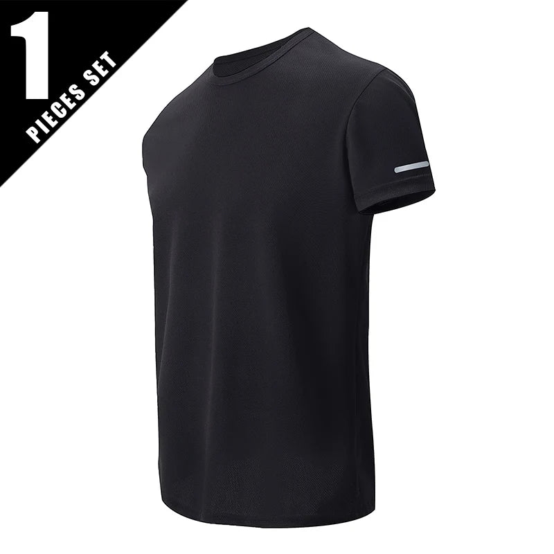 Men’s Quick-Dry Summer Sports T-Shirt Loose Fit Running Fitness Wear