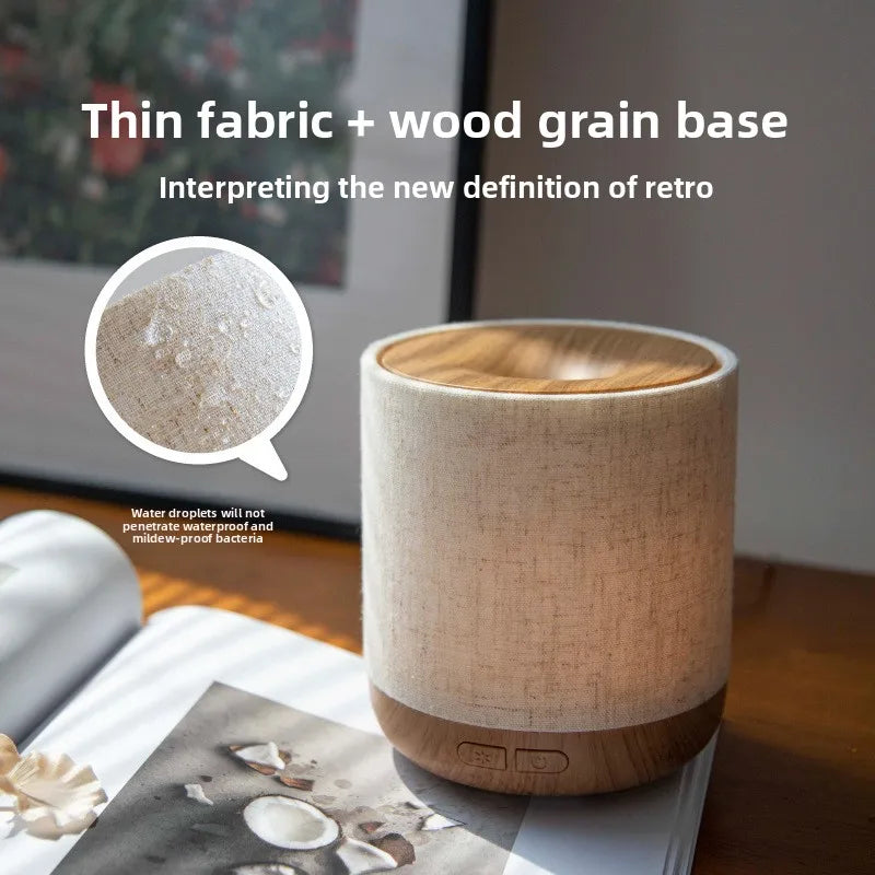 2026 Upgraded Essential Oil Diffuser with Fabric Cover Night Light Humidifier