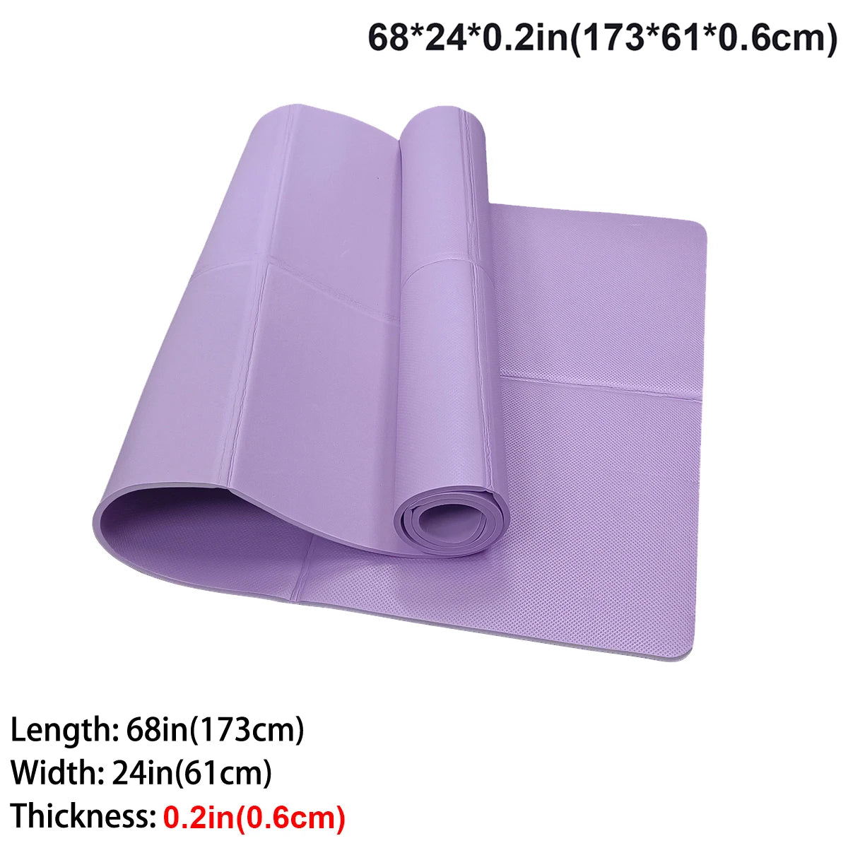 Foldable Eco-Friendly EVA Yoga Mat Travel Pilates Fitness Exercise Mat