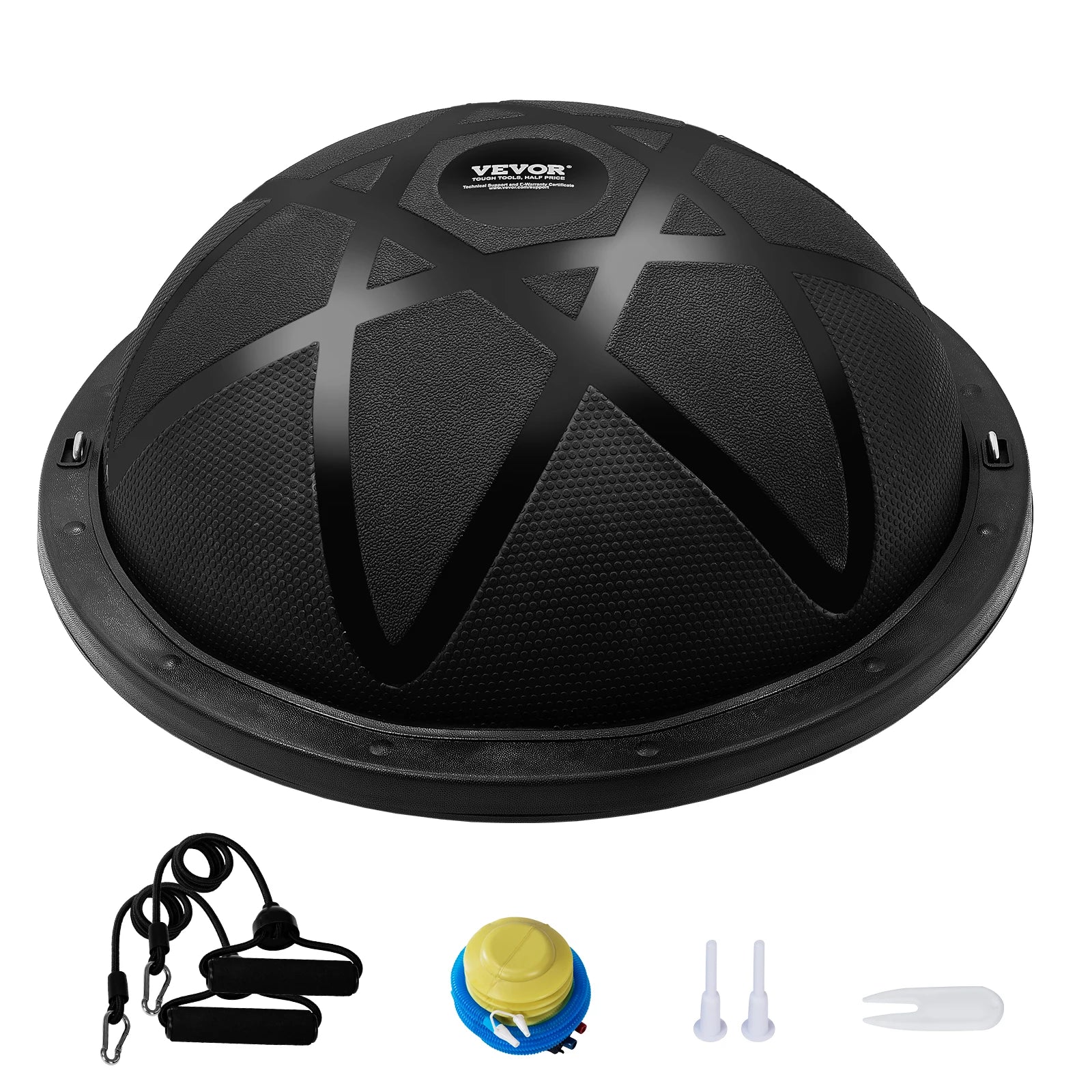 23in Half Exercise Balance Ball Trainer 660lbs Stability Yoga Equipment