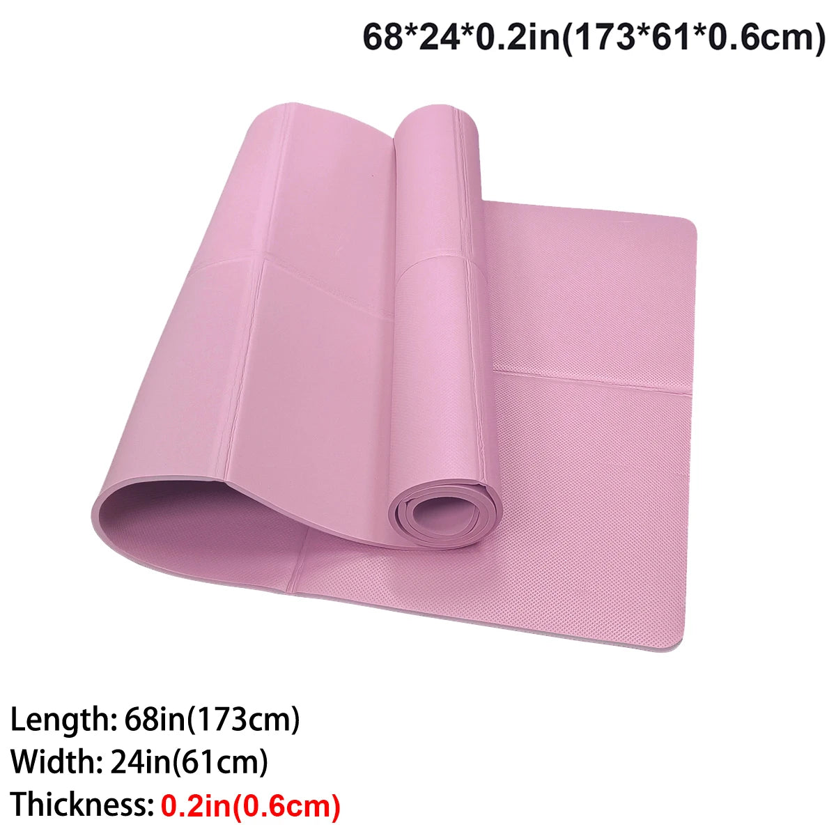 Foldable Eco-Friendly EVA Yoga Mat Travel Pilates Fitness Exercise Mat