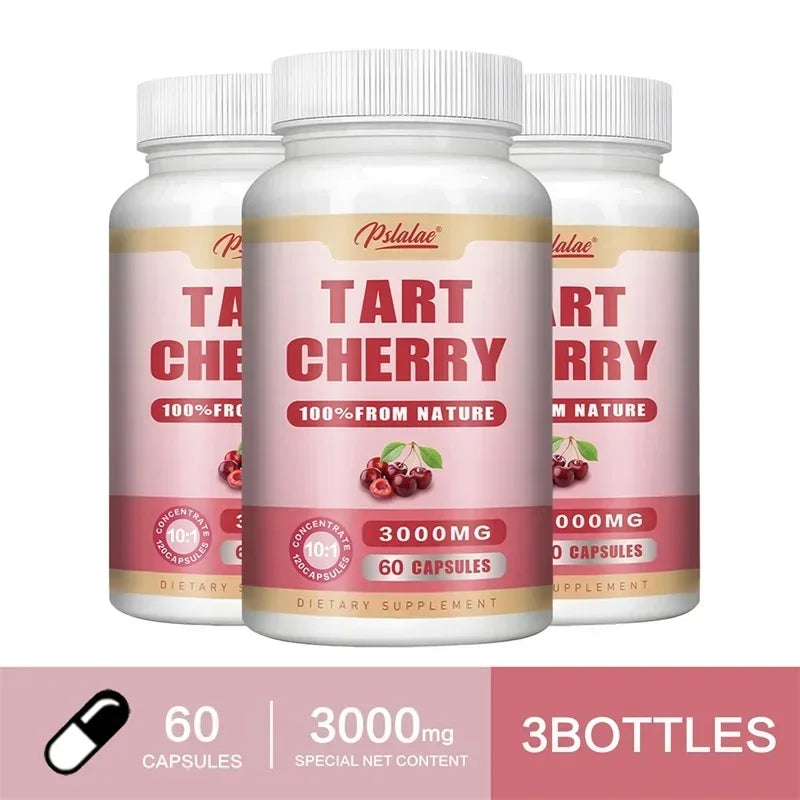 Tart Cherry Capsules 3000mg Joint Support Muscle Recovery Supplement