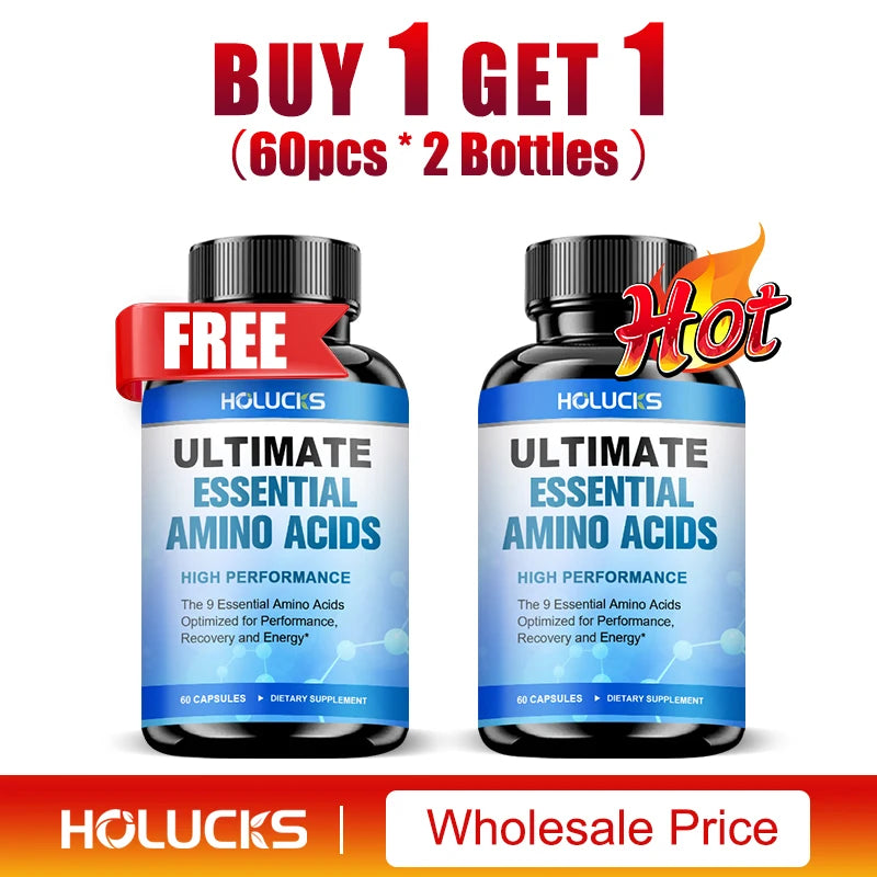Advanced Amino Acid Capsules Strength Muscle Mass Endurance Support
