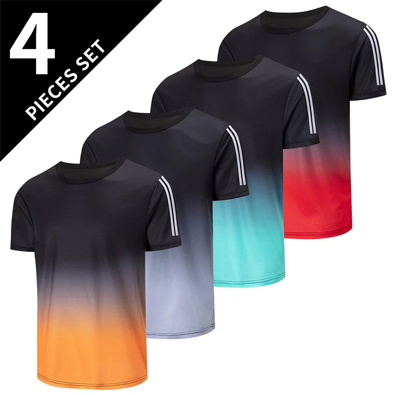 Men’s Quick-Dry Summer Sports T-Shirt Loose Fit Running Fitness Wear