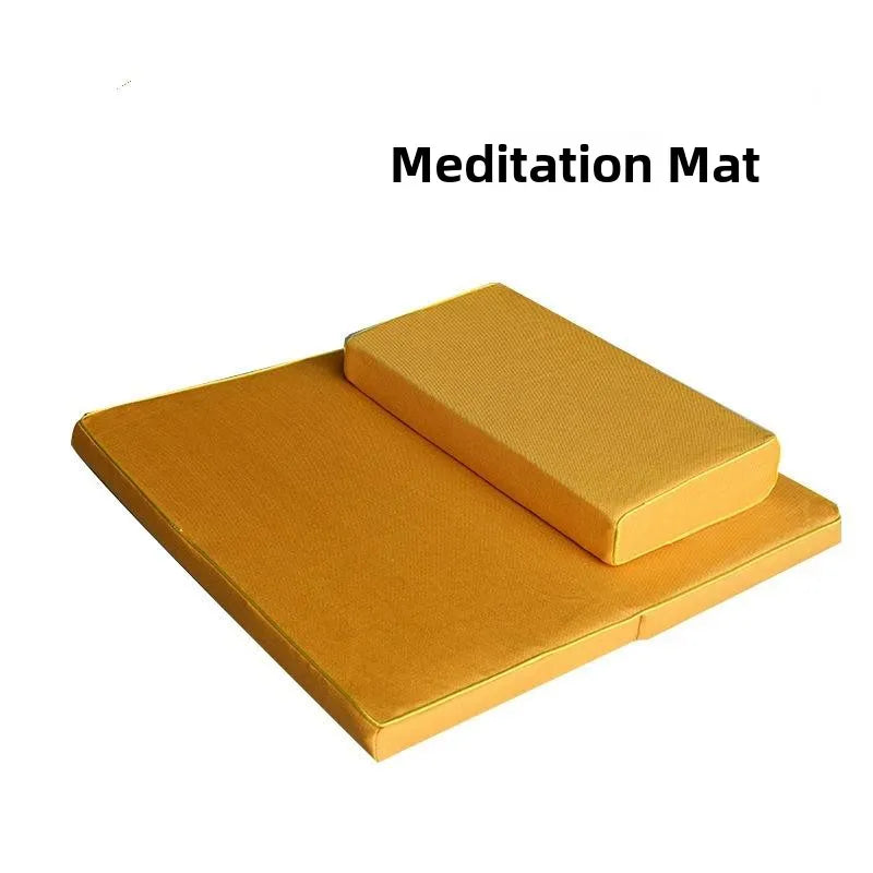 Thickened Zen Meditation Pad Coconut Fiber Embroidered Yoga Sitting Cushion