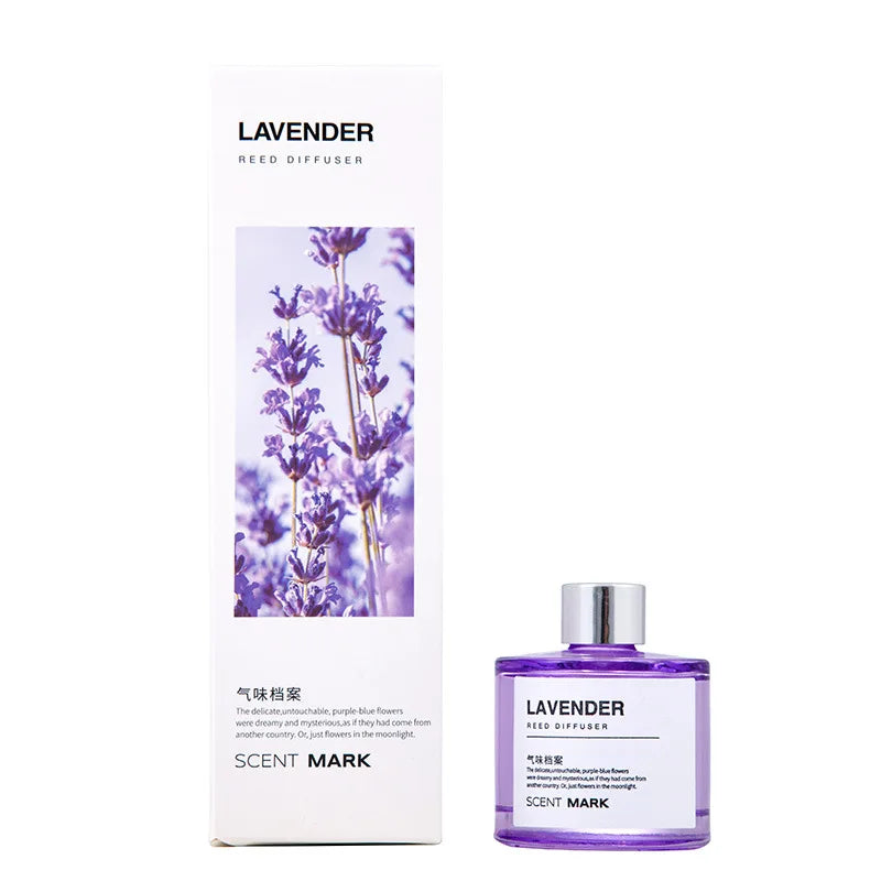 Lavender Jasmine Reed Diffuser Set 50ml Home Aromatherapy Fragrance Sticks