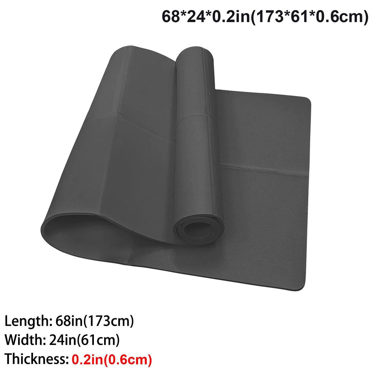 Foldable Eco-Friendly EVA Yoga Mat Travel Pilates Fitness Exercise Mat