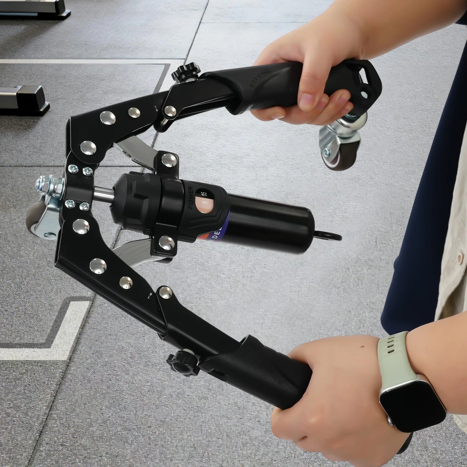 Adjustable Hydraulic Power Twister Arm Blaster Forearm Trainer 22–440lbs