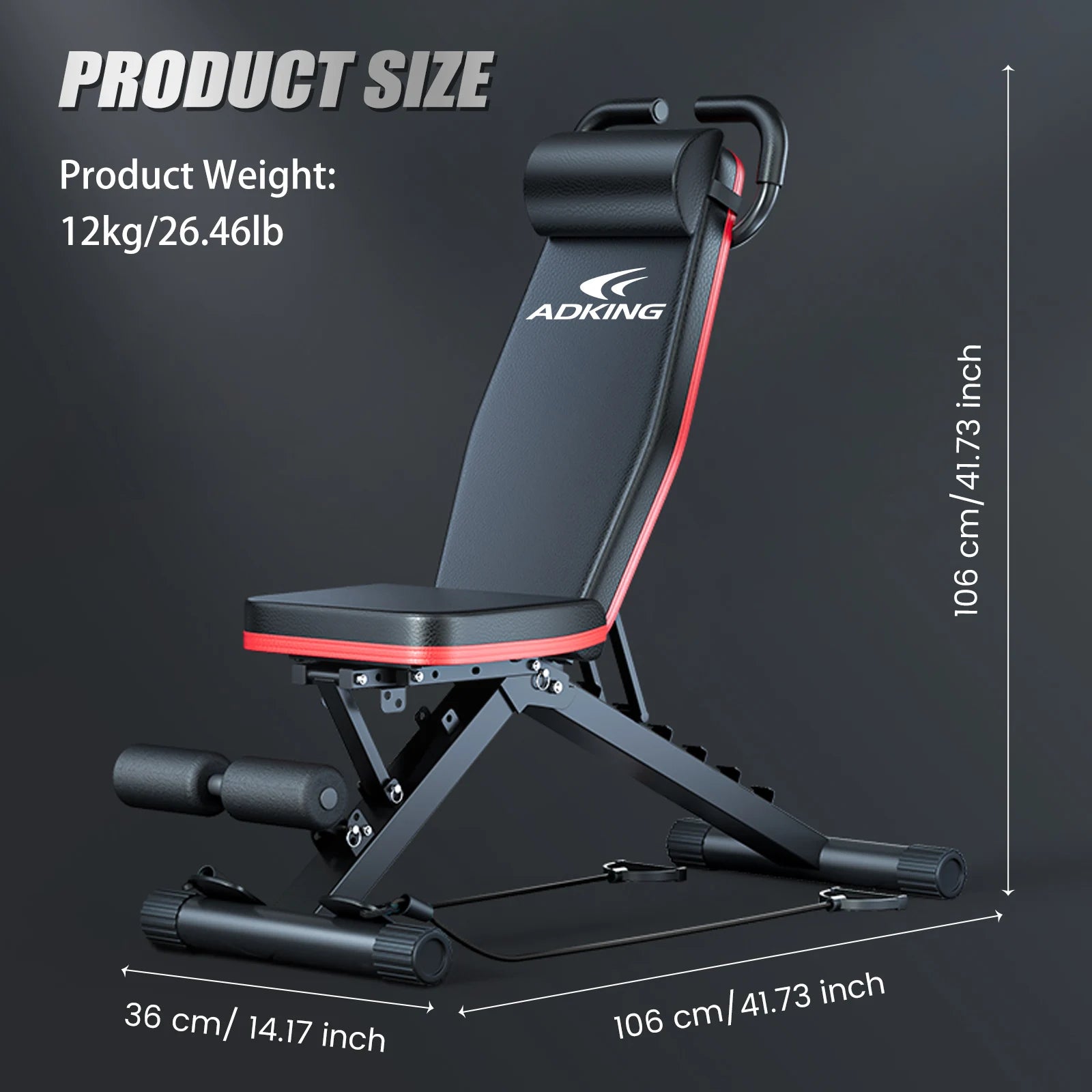 14-in-1 Foldable Weight Bench – 1000 lbs Capacity Adjustable Dumbbell & Sit-Up Bench