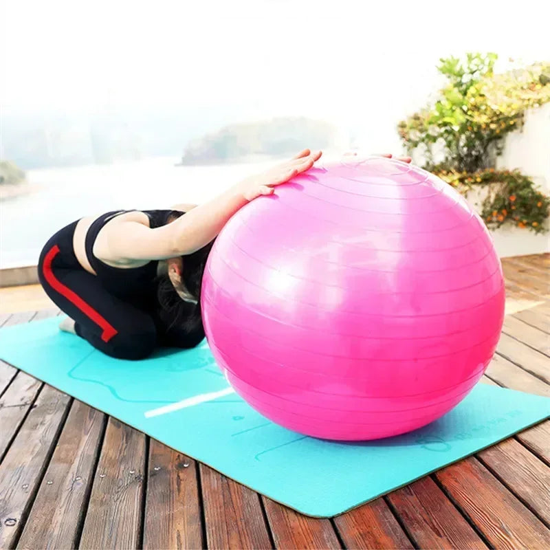 PVC Inflatable Yoga Ball Thickened Fitness Pilates Balance Exercise Ball