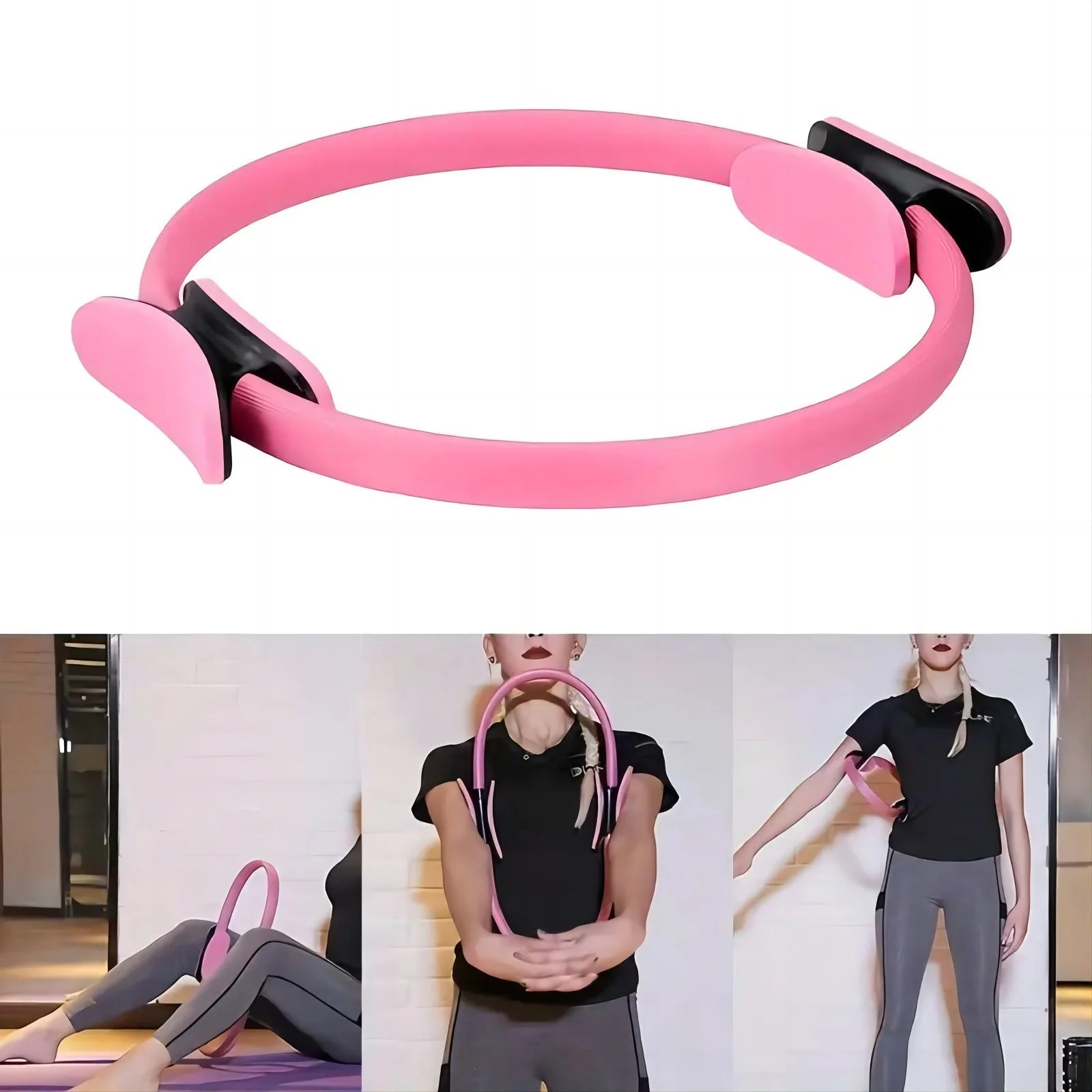 5-Piece Pilates Resistance Rings Yoga Fitness Elastic Training Set