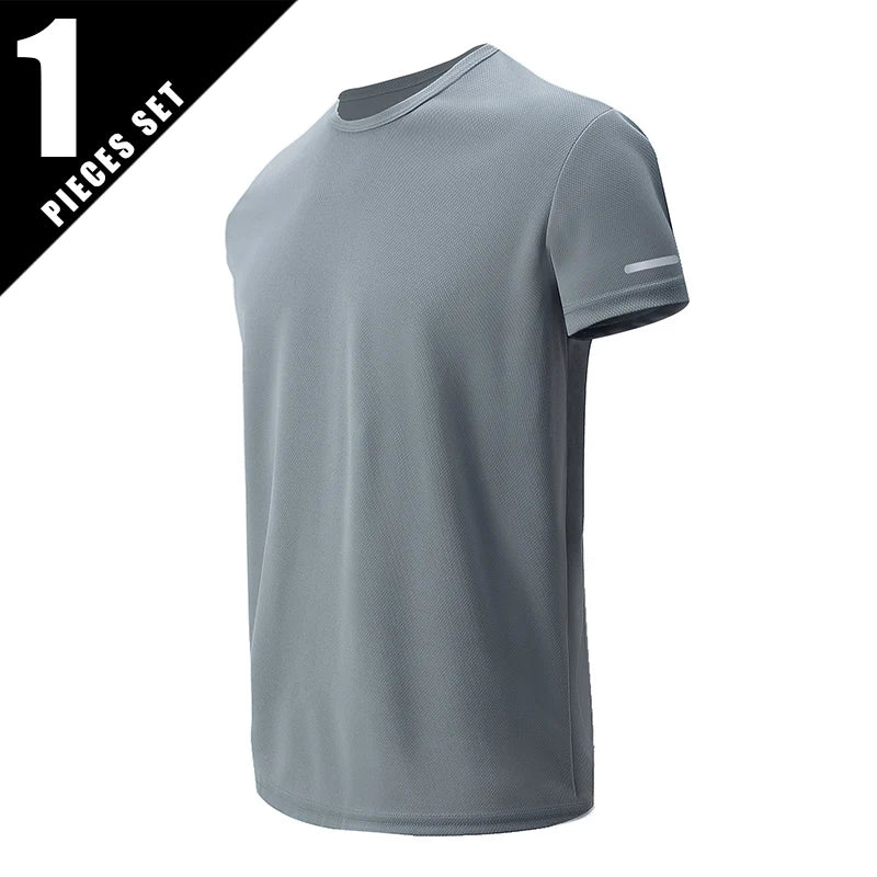 Men’s Quick-Dry Summer Sports T-Shirt Loose Fit Running Fitness Wear