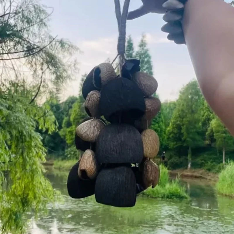 Natural Nut Shell Handmade Wind Chimes Meditation Yoga Healing Bells