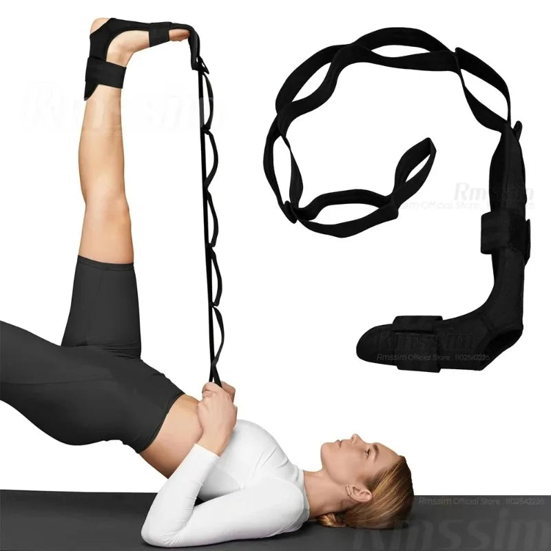 7-Level Adjustable Yoga Stretching Belt Segmented Training Strap